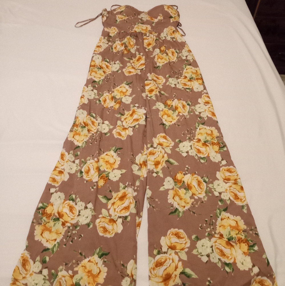 Band of Gypsies Medium Floral Jumpsuit
